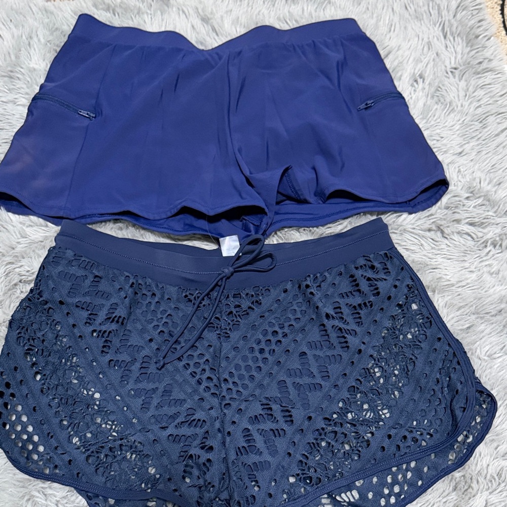 Navy Blue Women's Swim Shorts